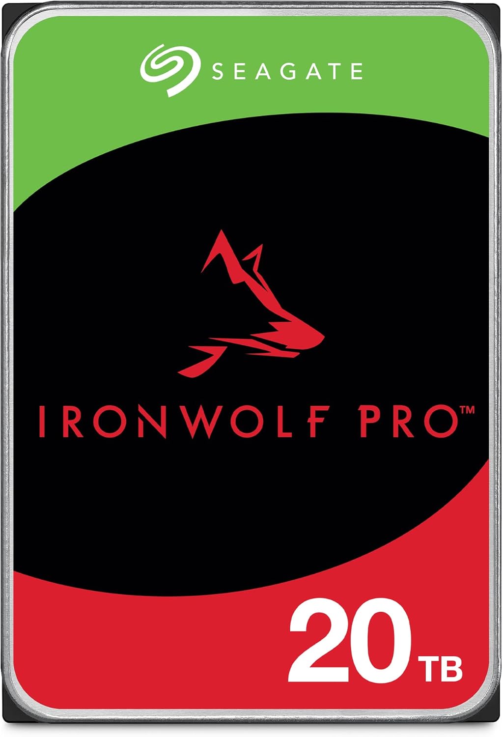 Seagate IronWolf Pro 20TB NAS Internal Hard Drive HDD ?C CMR 3.5 Inch SATA 6Gb/s 7200 RPM 256MB Cache for RAID Network Attached Storage, Rescue Services (ST20000NE000)