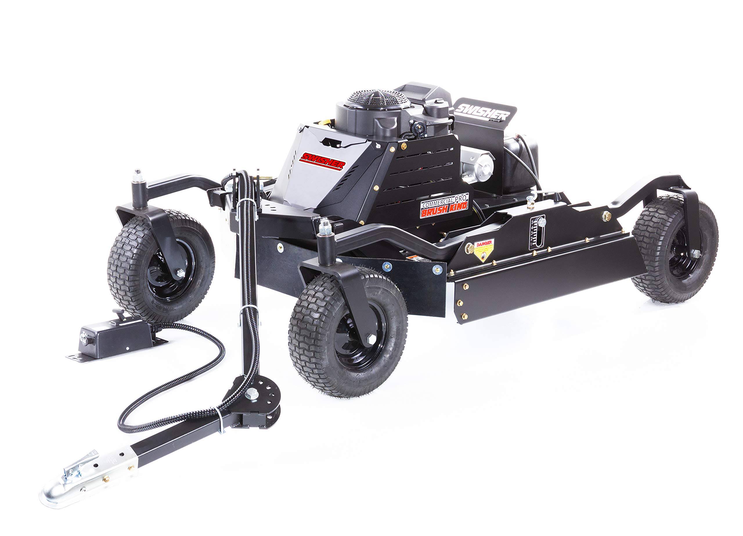 Swisher RC14544CP4K 14.5 HP 44 in. 12V Kawasaki Commercial Pro Brush King 4 Wheeled Rough Cut Trailcutter