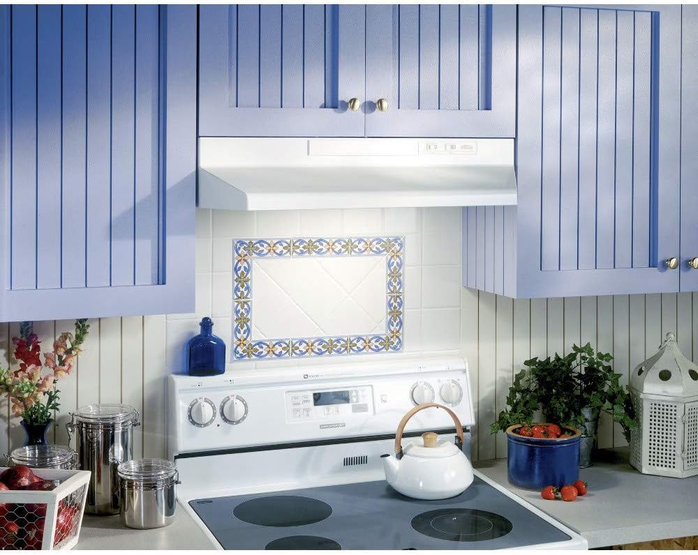 Broan-NuTone 42-inch Under-Cabinet Convertible Range Hood with 2-Speed Exhaust Fan and Light, 210 Max Blower CFM, White - Image 5