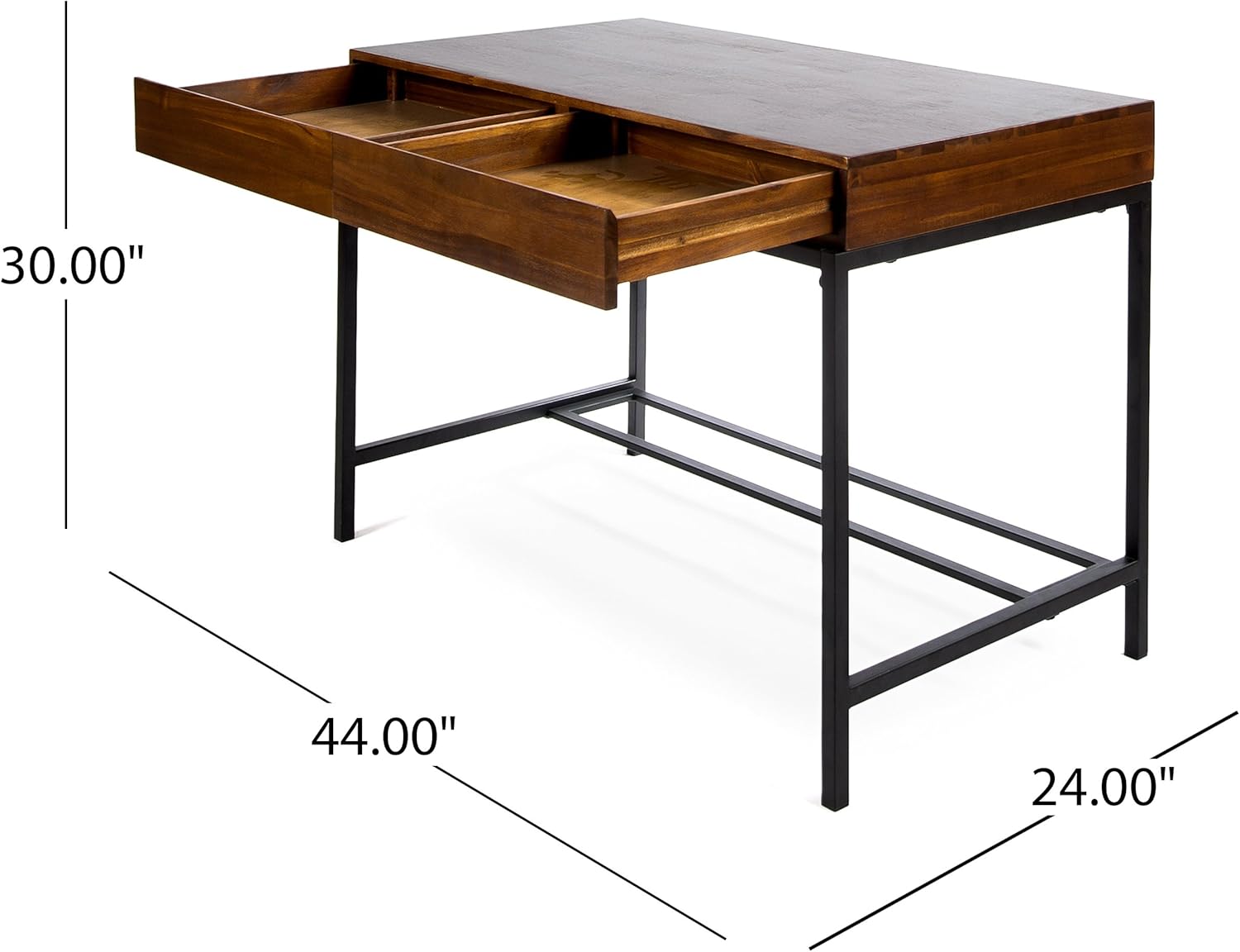 Fashionable Modern Wood Desk, Crafted to Exacting Standards Storage Desk, Durable Computer Office Desk for Home Office - Image 2